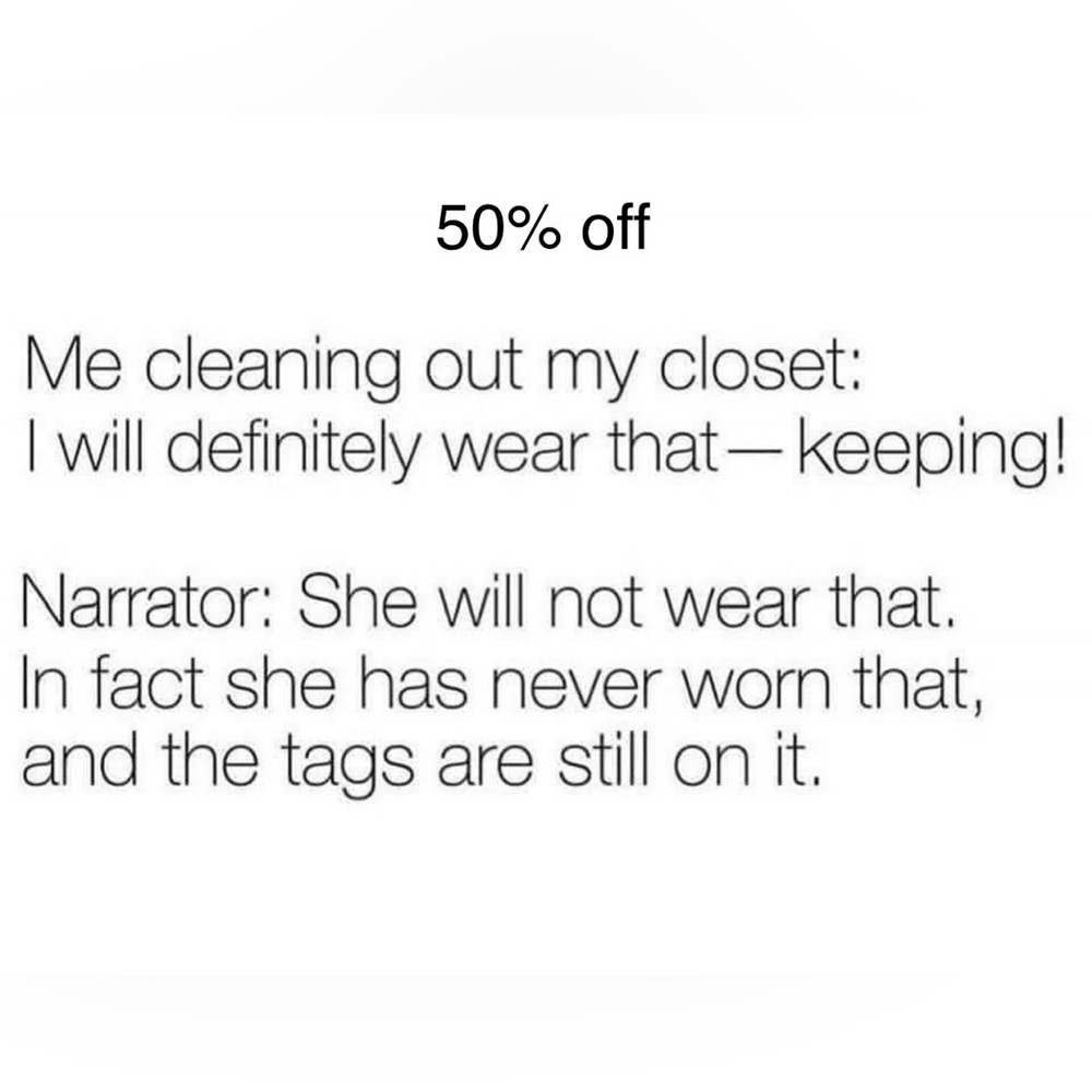 50% off everything